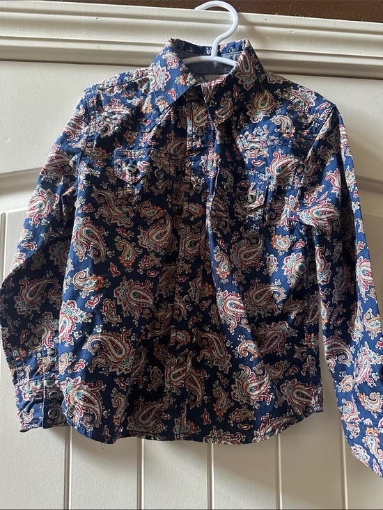 Cody James Other - Cody James Long Sleeve Boy’s Paislet Western Shirt